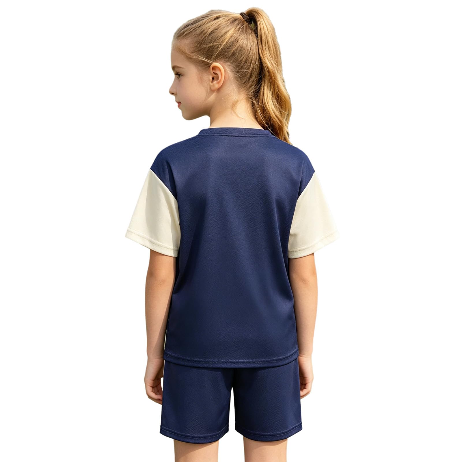Chłopięcy zestaw sportowych spodenek, dres treningowy, krótki, sportowy, koszulka do piłki nożnej, strój szybkoschnący, krótki rękaw, koszulka i szorty na siłownię