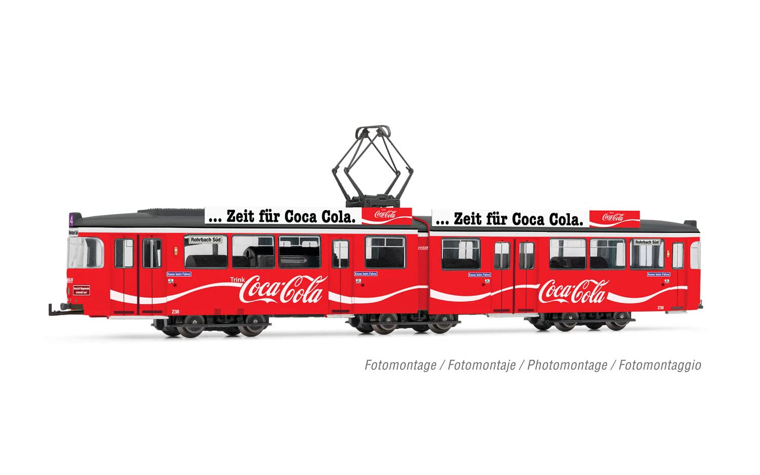 HOリバロッシ duwag gt6 コカコーラ　トラム Amazon.co.jp: Rivarossi - Tram, DUEWAG GT6, Coca-Cola