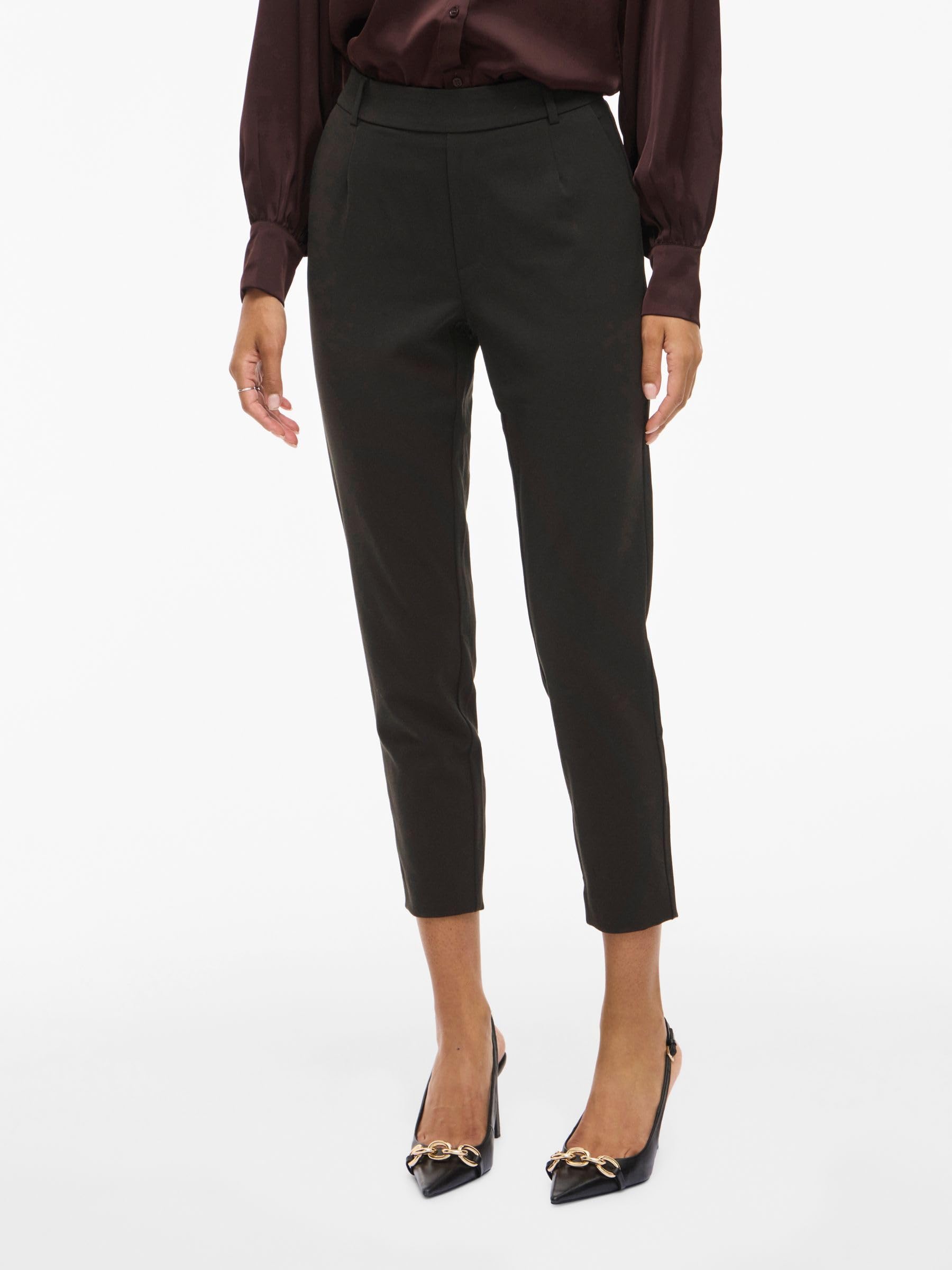 Vila Vivarone Hw Slim Pant - Noos - spodnie materiałowe Kobiety