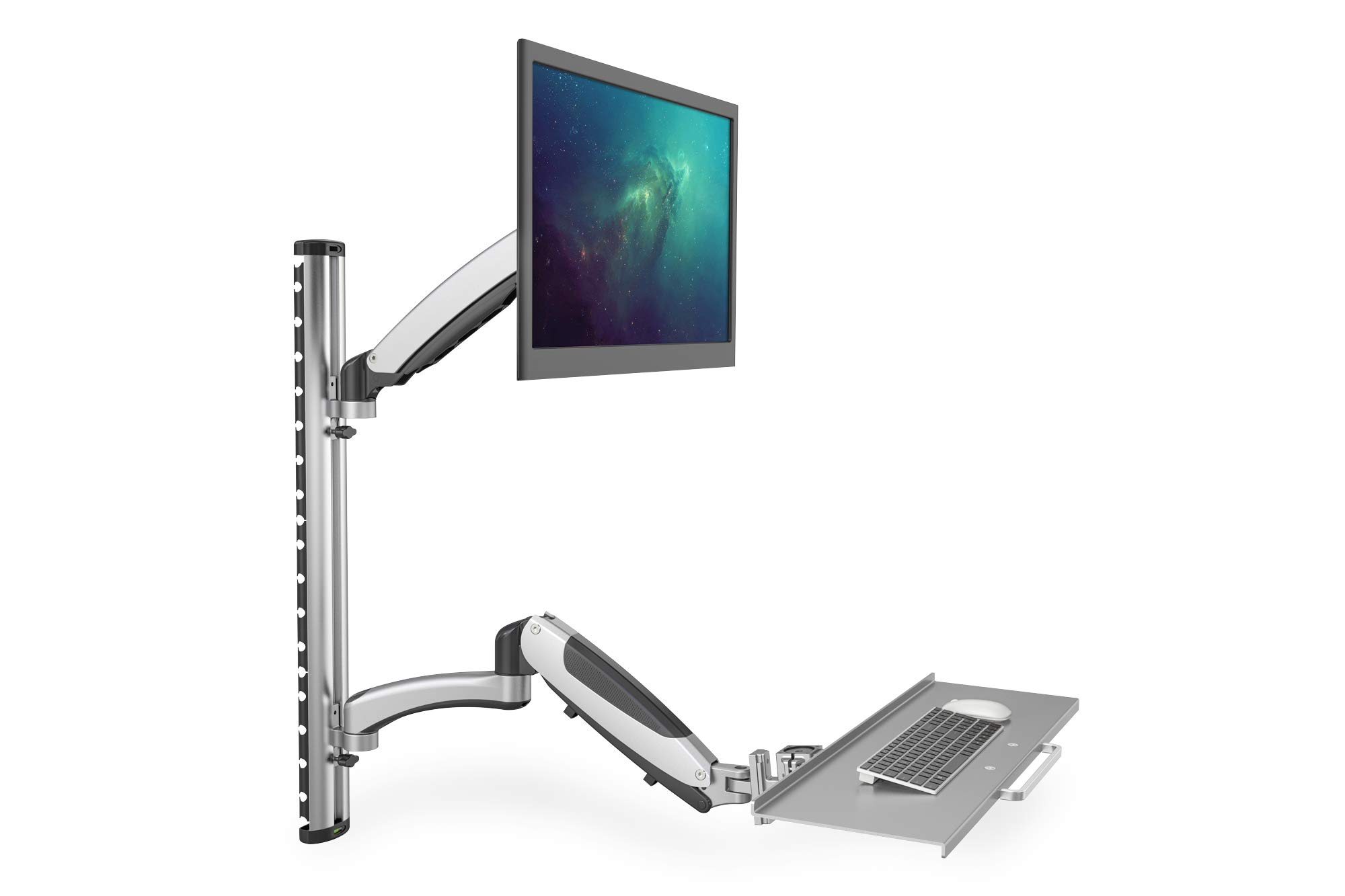 DIGITUS Bras pivotant pour Moniteur LCD/LED, avec Support Clavier