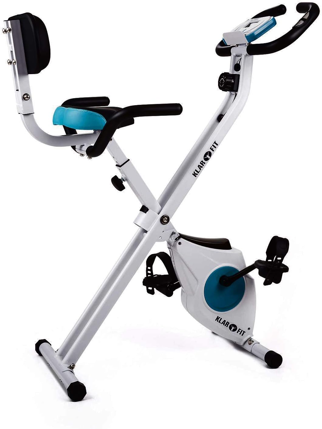 Klarfit Azura Ergometer Fitness Bike CardioBike Max. 100 kg White