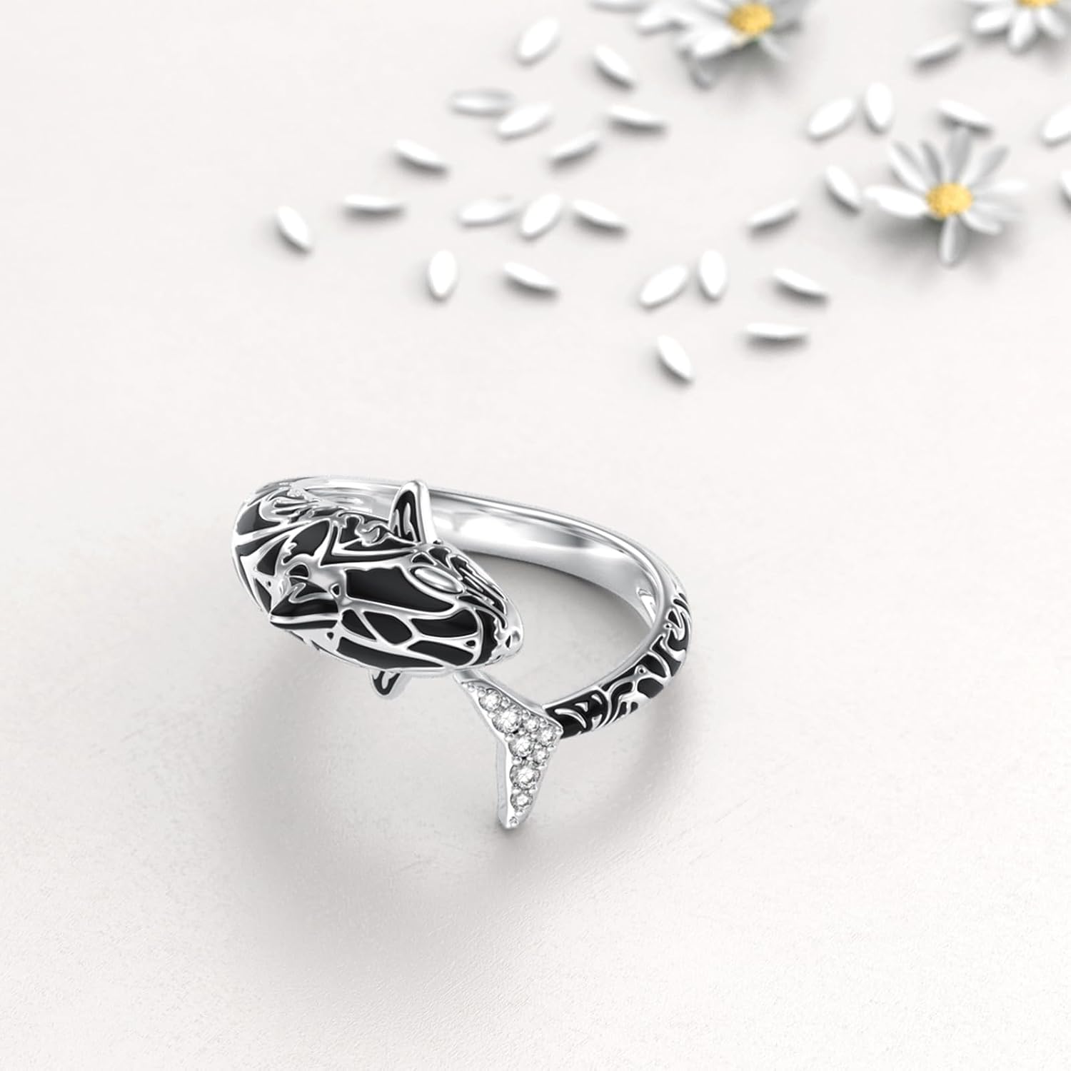 Animal Ring for Women 925 Sterling Silver Adjustable Ring Jewelry Christmas Anniversary Birthday Jewelry Gifts for Mother Wife Daughter Sister Friend - Image 6