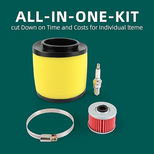 Miniatura 8 de AUTOKAY TRX350 Kit de afinación de filtro de aire para Honda Rancher TRX350FE TRX350FM TRX350TE TRX350TM 2000-2006 para Mini Baja Doodle Bug DB30