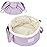 Narwey Barrel Drawstring Makeup Bag Large Cosmetic Bag Make up Bags Toiletry Bag Travel Bags for Toiletries Organizer for Women Gift for Teen Girls (Purple) (Patent)