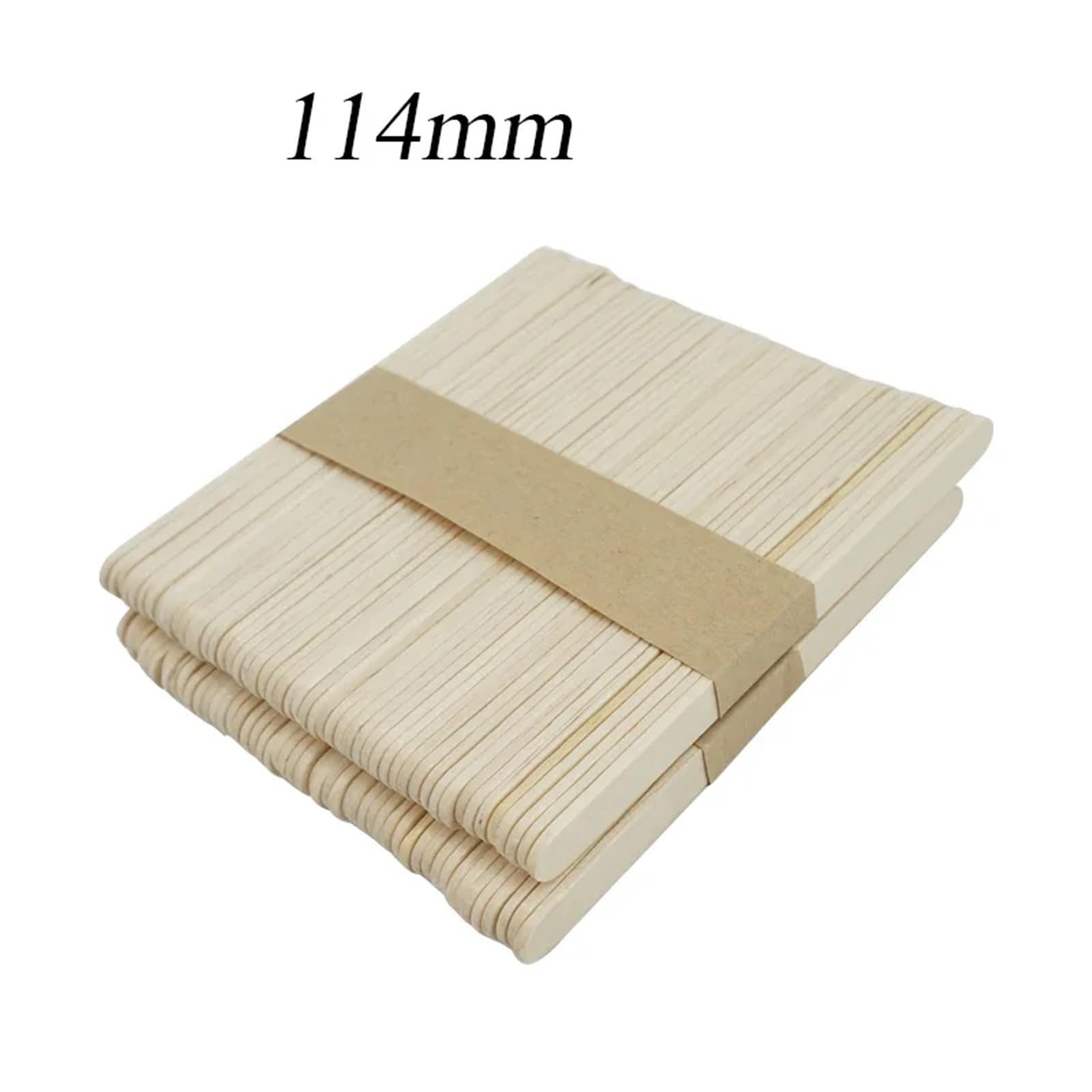 Palitos de palitos de paleta, 1000 palitos de helado, palitos de madera natural, cuchara de helado, manualidades, arte de helado, piruleta, herramientas para tartas (1000 unidades de 114 mm)