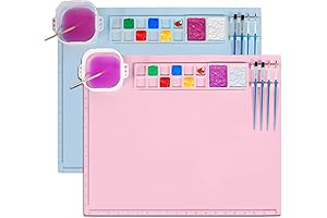 Enhanced Creativity & Seamless Cleanup: The Ultimate Amazon Silicone Craft Mat Painting Station for Kids