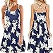 Produktbild PYLOVER Damen Kleidung Sommer Ärmellos Strapse Gedruckt Rundhals Kleid für Frauen Gr. XXX-Large, Farbe4