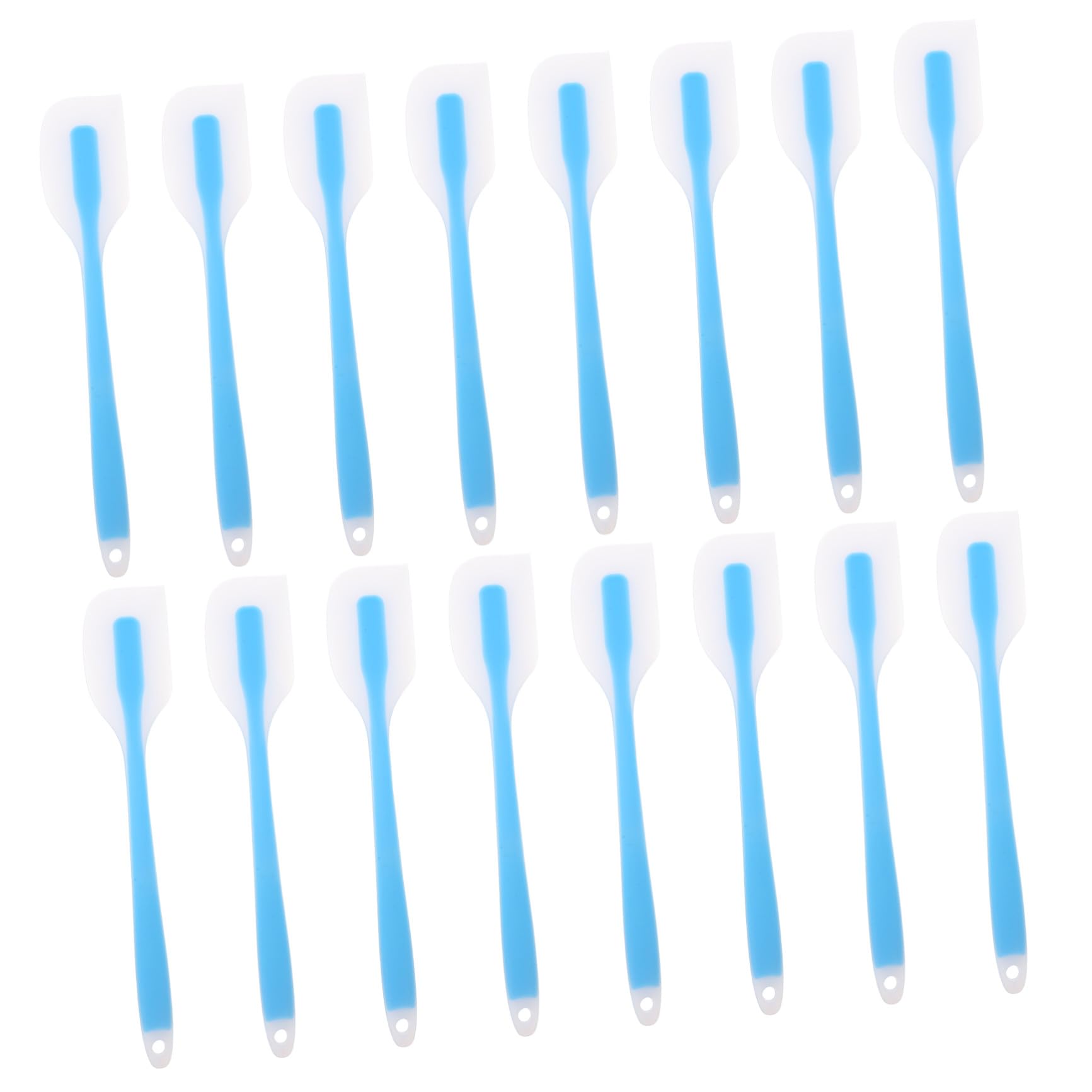 Luxshiny 20piezas Espátulas de Silicona para Hornear Raspador Flexible sin Costuras Resistente al Calor para Decorar Pasteles y Mezclar Ingredientes Herramienta Precisa para Glaseado
