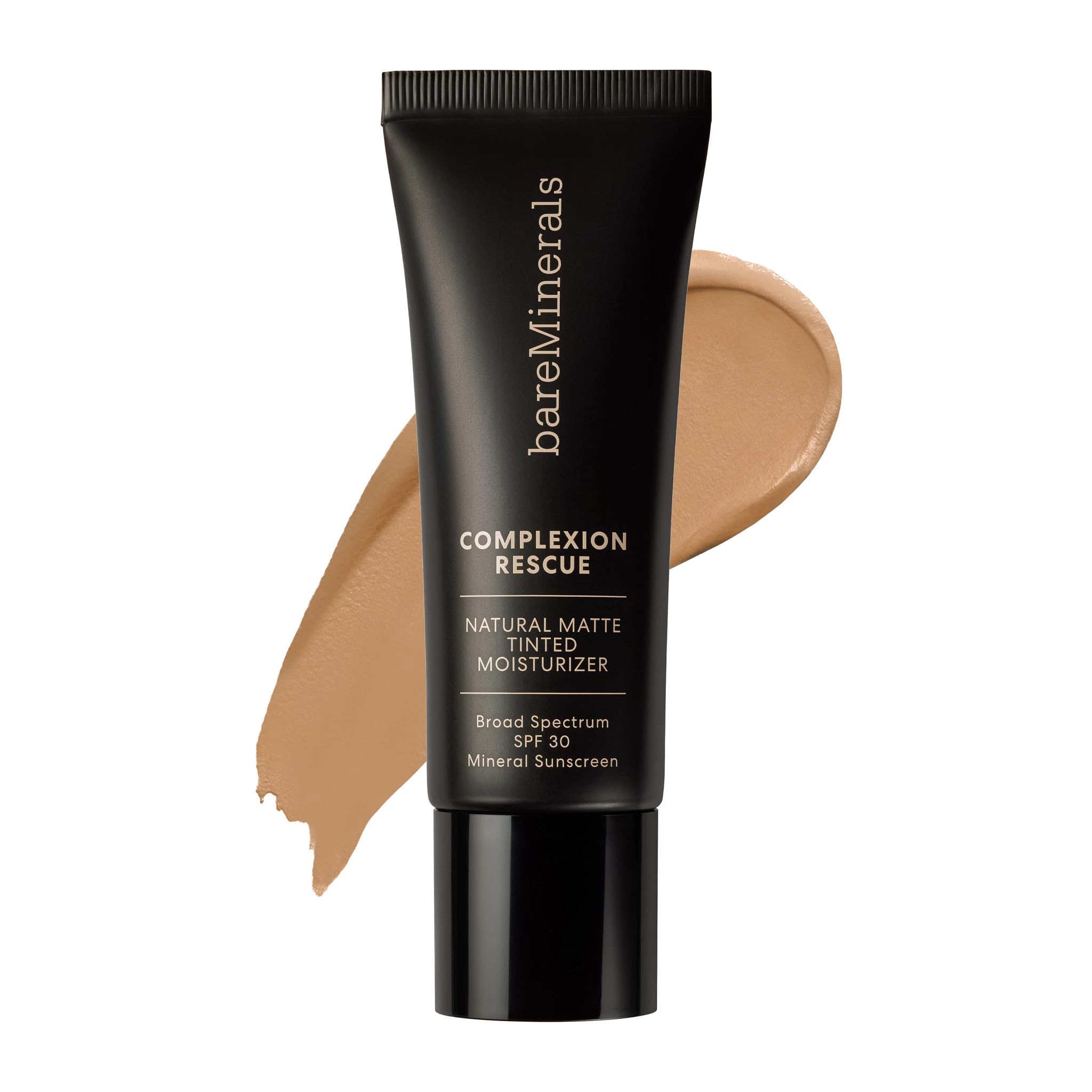 bareMinerals Complexion Rescue Natural Matte Tinted Moisturizer, Tan Amber 07, Vegan, Cruelty-Free & Dermatologist-Tested