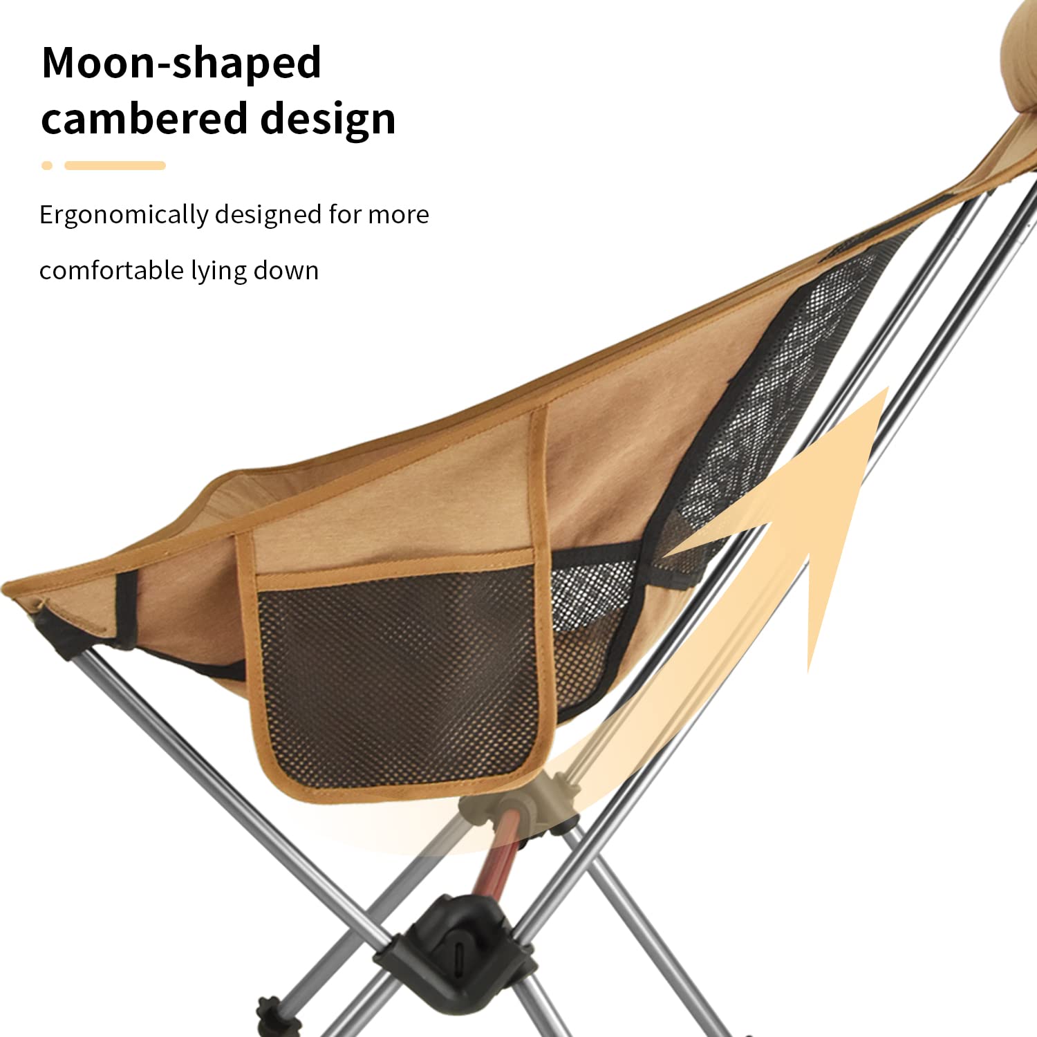 Chaise De Camping Pliante Ledeak – Ultra Légère (950 G) – Tissu Oxford 900D – Cadre Alu 7075 – Sac De Transport Inclus