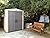 Keter Factor 6x3 Outdoor Storage Shed Kit-Perfect to Store Patio Furniture, Garden Tools Bike Accessories, Beach Chairs and Push Lawn Mower, Taupe & Brown