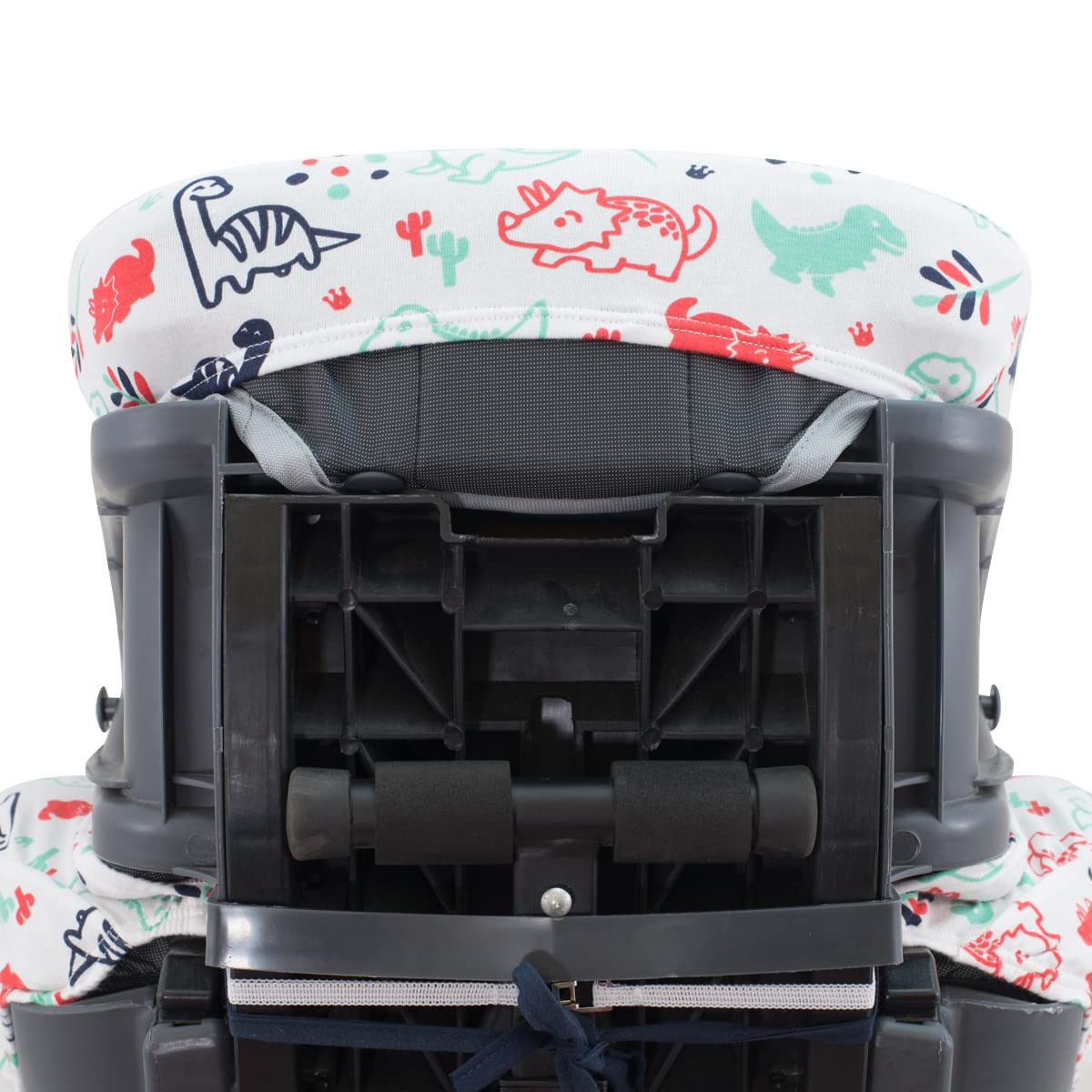 JYOKO Kids Bezug kompatibel mit Klippan Kiss 2, Klippan Kiss 2 Plus, aus Baumwolle (Dino Party)