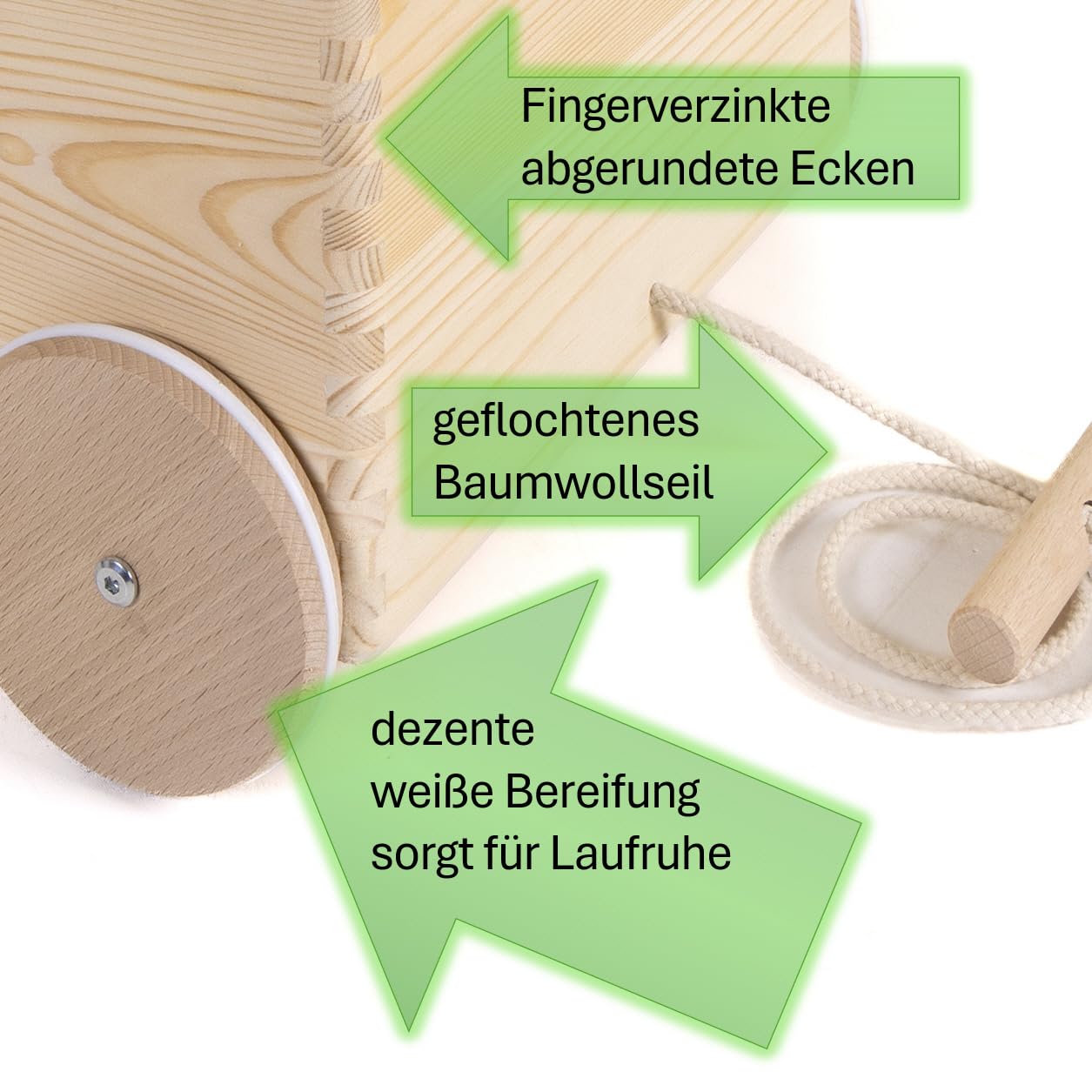 Spielzeugkiste Deckel Holz mit Rollen Räder 40 x 30 x 26 cm Auswahl (mit Klappdeckel)