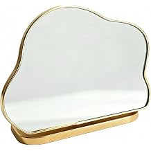 HOPESTAR Cloud Shape Vanity Mirror with Gold Frame, 8.9 x 6.5 in