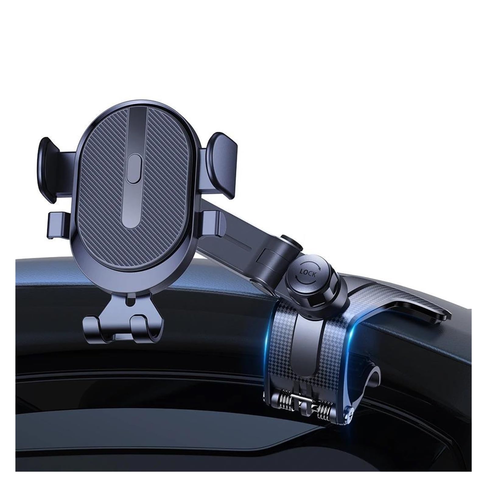Porta Cellulare Auto Supporto universale per cruscotto auto, con rotazione a 360 gradi, per telefoni da 4 a 7 pollici.