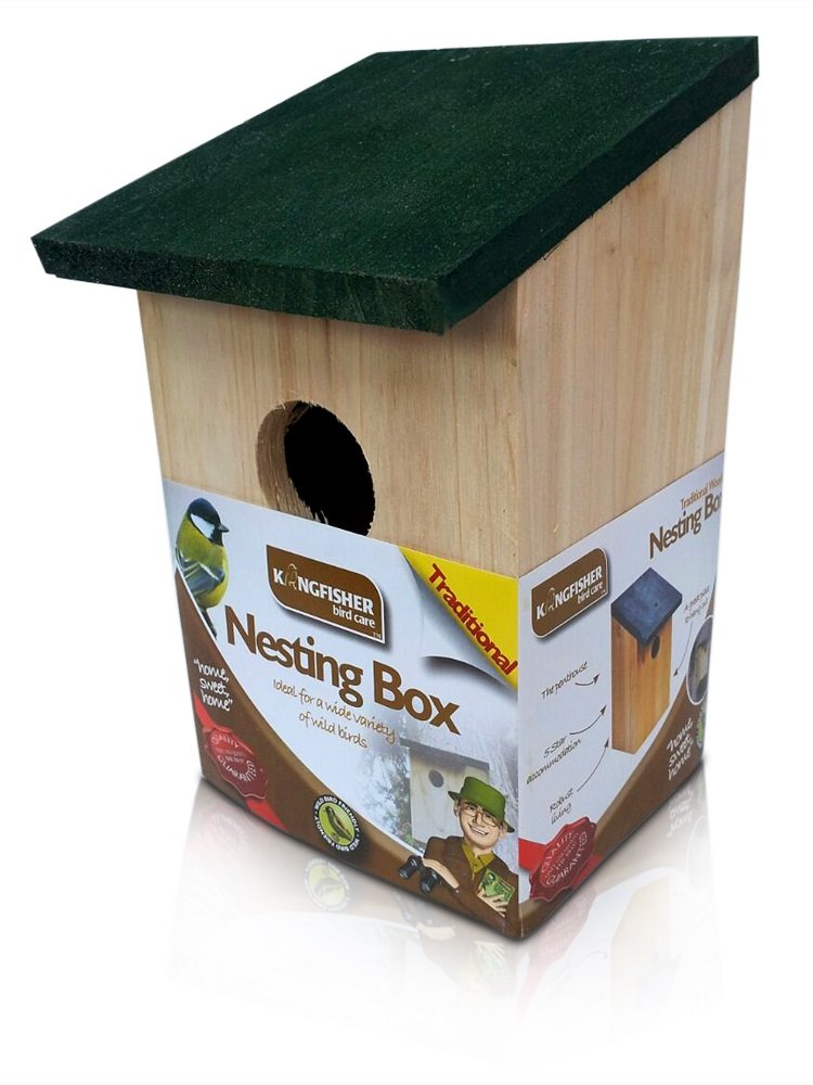 Wild Bird Nesting Wooden Box