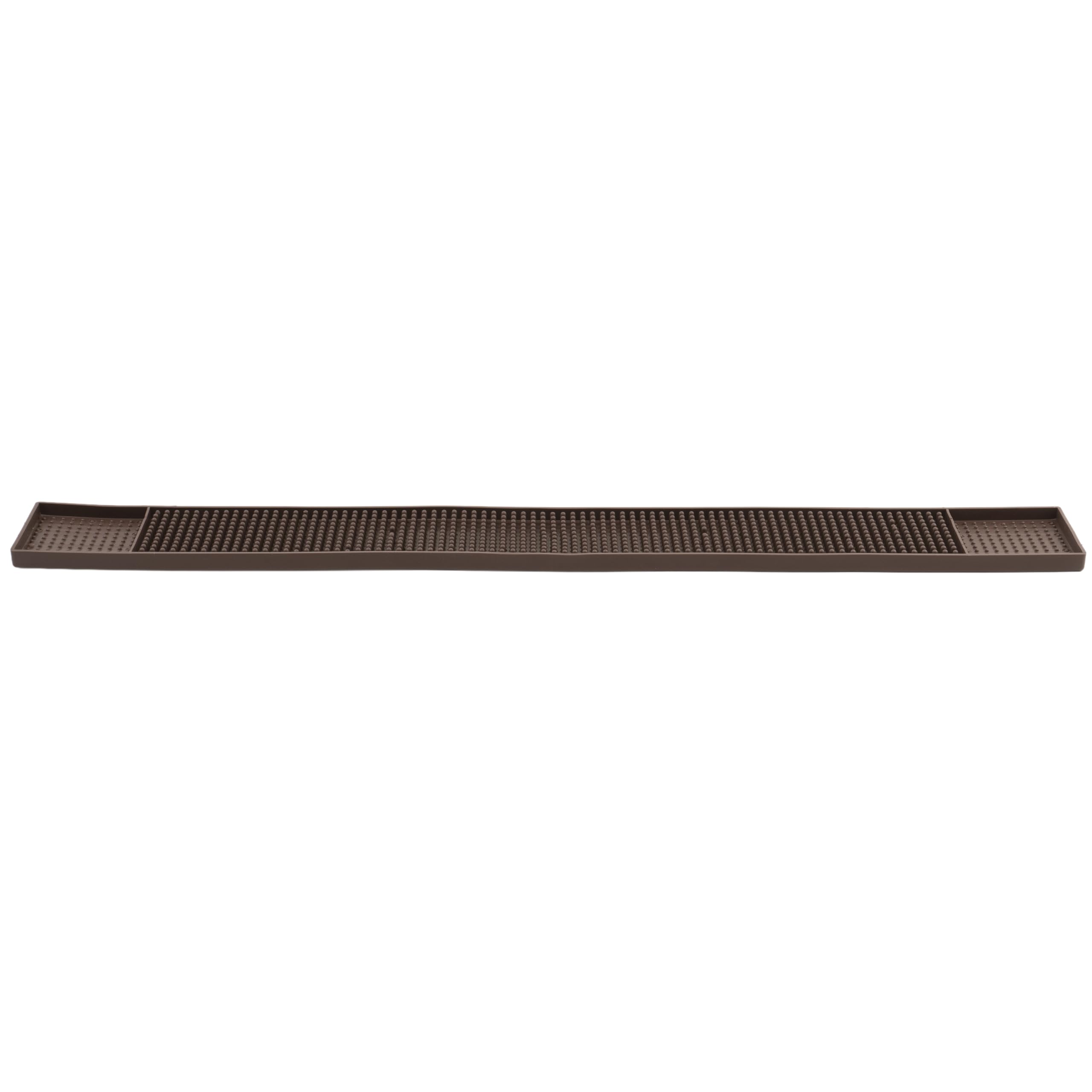 Tapis de bar marron Winco 68,6 x 8,2 cm pour comptoir propre