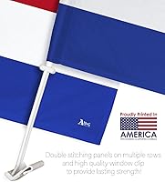 Vista 20 de Bandera de Estados Unidos con poste para coche, bandera para carros, 2 unidades, bandera de América, capó para auto, 4 de julio, decoración