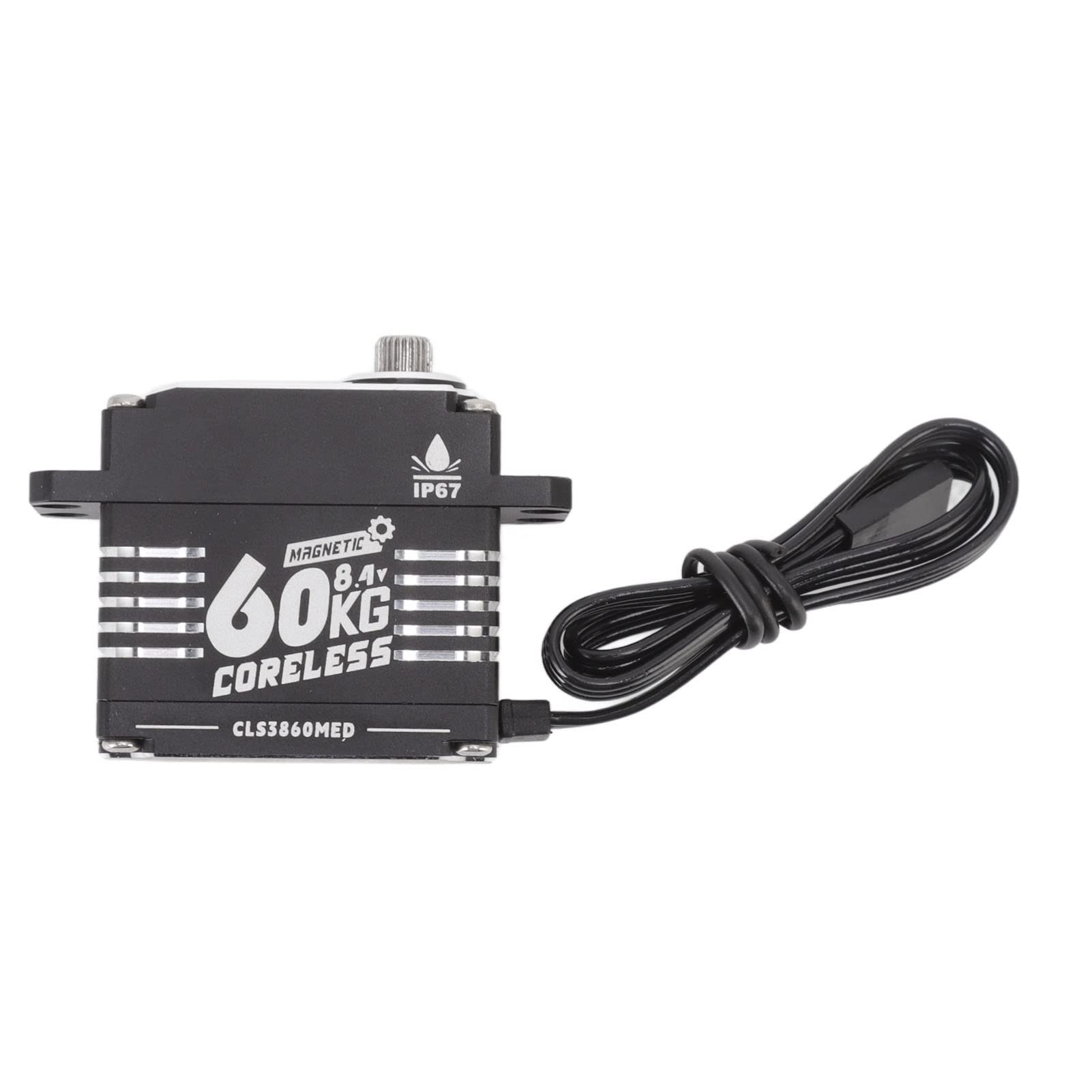 Drfeify FLASH HOBBY Serwo Przekładni RC Programowalna Przekładnia Kierownicza RC ze Stopu Aluminium Silnik Bezrdzeniowy 60 Kg IP67 Wodoodporny 6 V do 8,4 V dla Samochodów Roboty Ramiona Mechaniczne