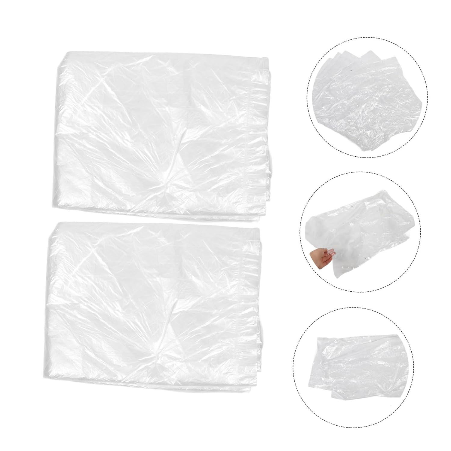 80pcs Disposable Foot Bath Liners Portable Plastic Foot Bags for Salon and Home Use Convenient Spa Liners for Easy Cleanliness and Travel