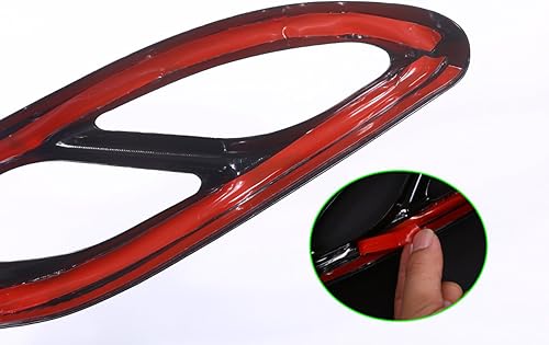 Miniatura 7 de Cubierta de tubo de escape de acero inoxidable 304, color negro, gruesa, con marco trasero