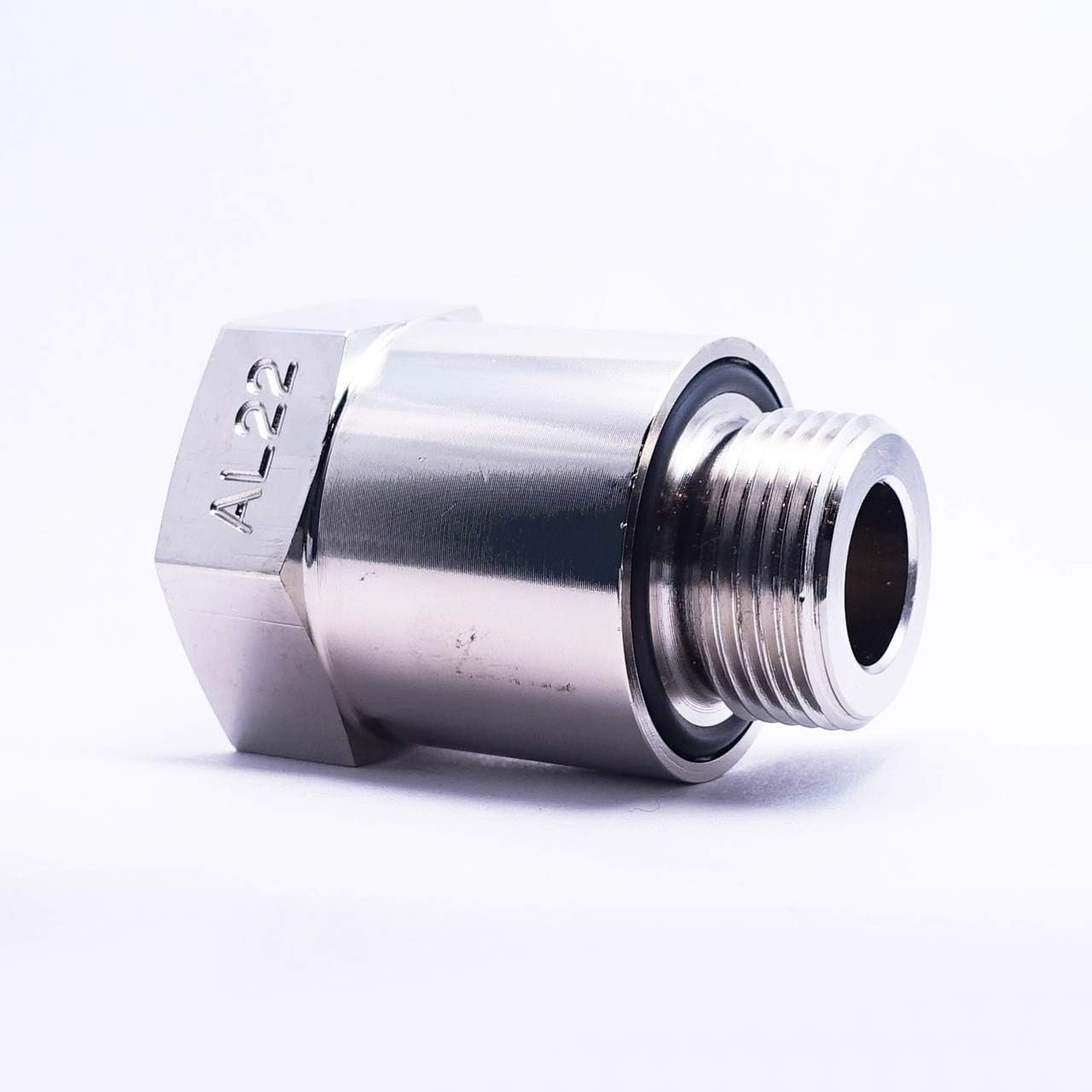 EZ (AL-22) Silver 22mm-1.5 Thread Size Oil Drain Valve Adapter