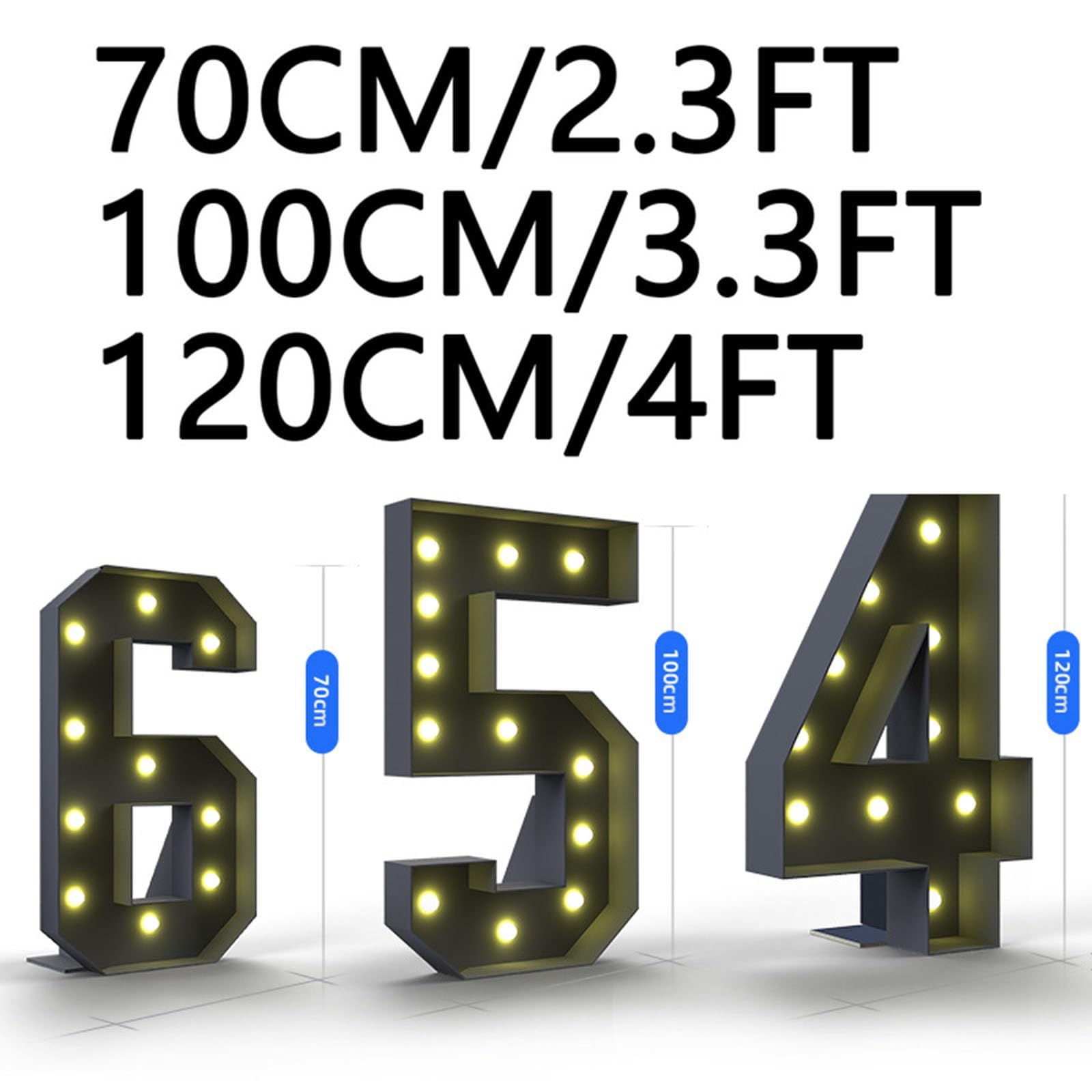 Licht Cijfer 3 | verlichte decoratie Light Letters | De Goede Keus