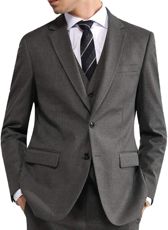 Amazon Co Jp Vyoou メンズ フォーマル スーツ ブレザー ビジネスジャケット 上着 大きいサイズ 紳士 スリム 2つボタン クラシック 通勤 礼服 喪服 定番 結婚式 就活 冠婚葬祭 就職スーツ 服 ファッション小物