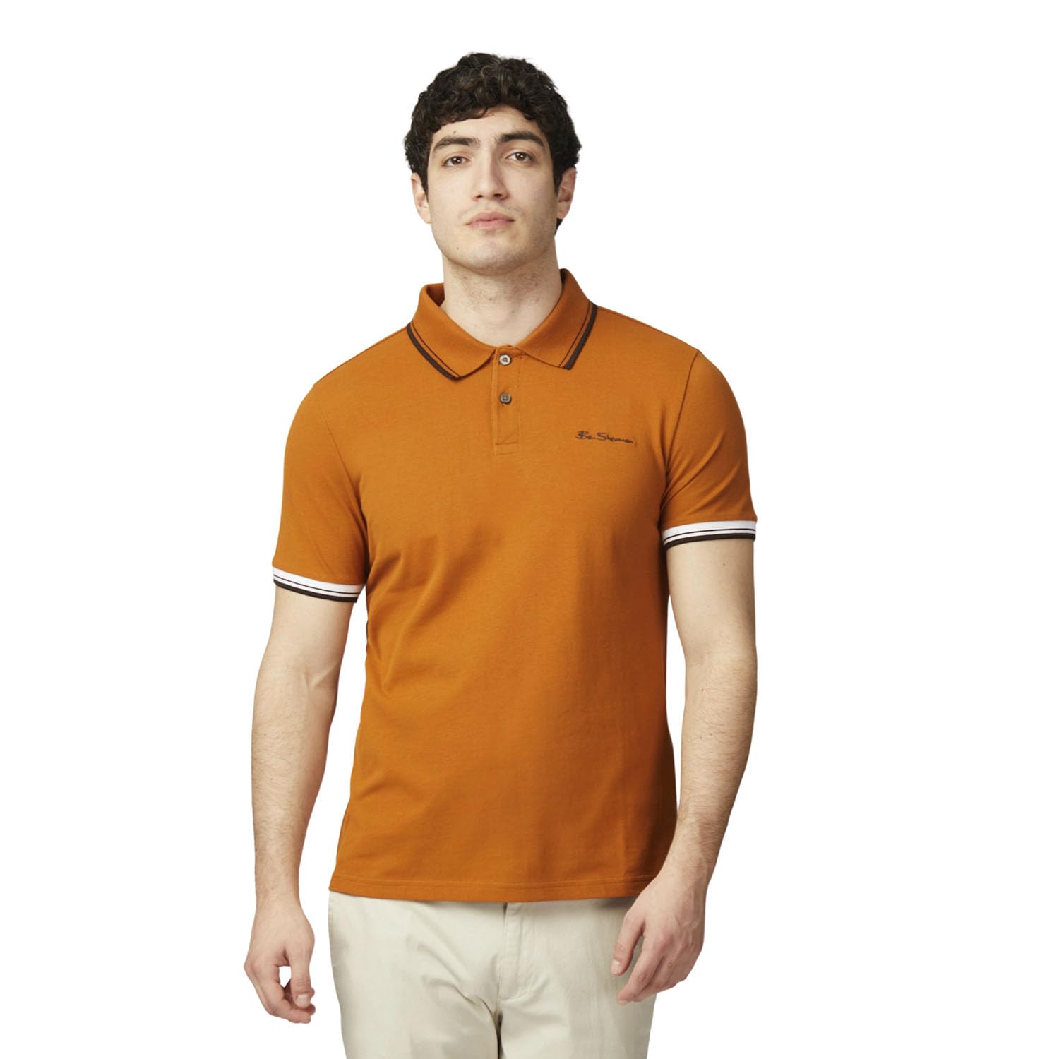 Ben Sherman Men's Orange Signature Polo Shirt (Uk, Alpha, Xl, Regular, ) 1012790