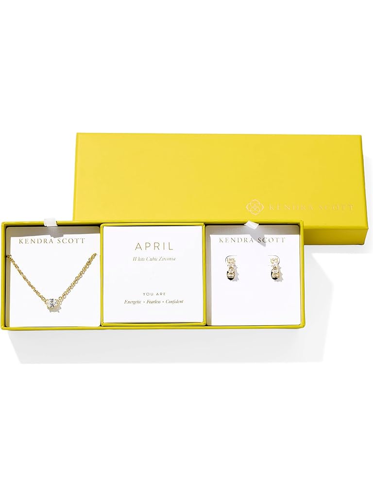 Gold Kendra Scott Cailin Birthstone Gift Set