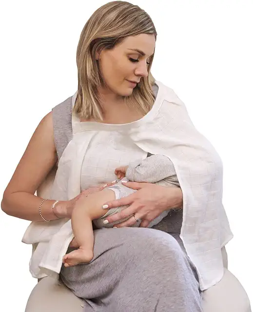 White Breastfeeding Cloth - Borstvoeding Doek for Discreet Nursing