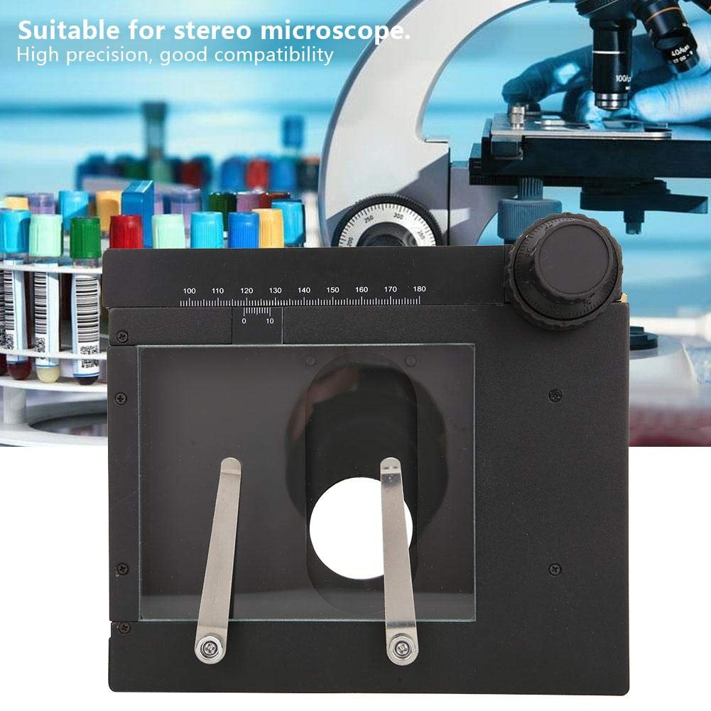 Aleación de aluminio Precisión manual Microscopio XY Etapa móvil Mesa de deslizamiento extraíble X-Y