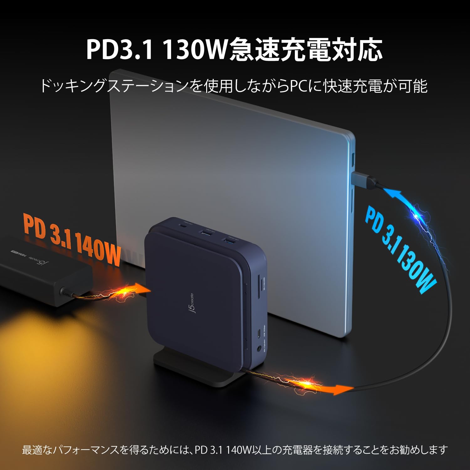 Amazon.co.jp: j5create USB Type-C ドック デュアル 4K HDMI対応 140W