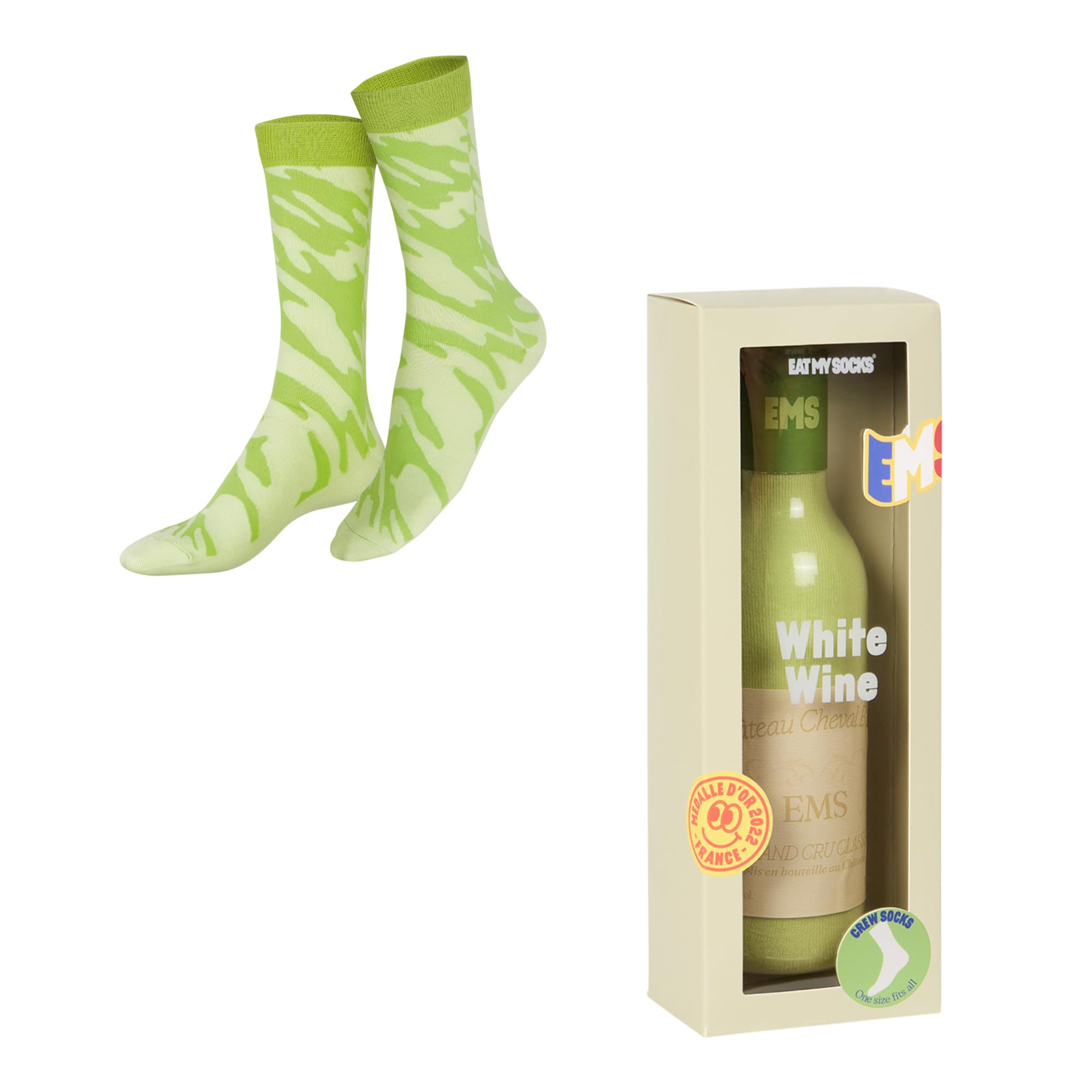 Eat My Socks - Wine (White) - One size