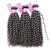 Original Queen 100% Brazilian Unprocessed Virgin Kinky Curly Human Hair Weave 3 Bundles Deep Curly Hair Extensions Mixed Length 12 14 16inches