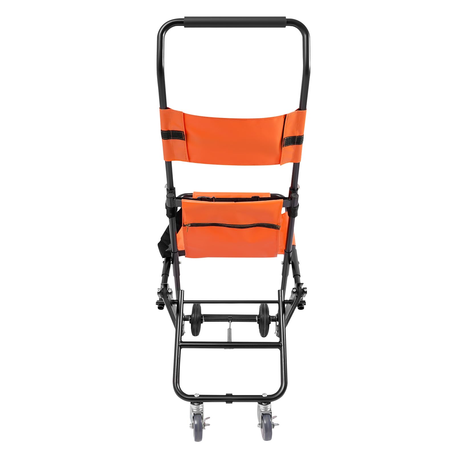 Silla de escalera plegable para escaleras con cinturones de seguridad, silla de ruedas de aluminio con 2 ruedas, elevador de escaleras portátil, ambulancia, bombero, evacuación para personas mayores