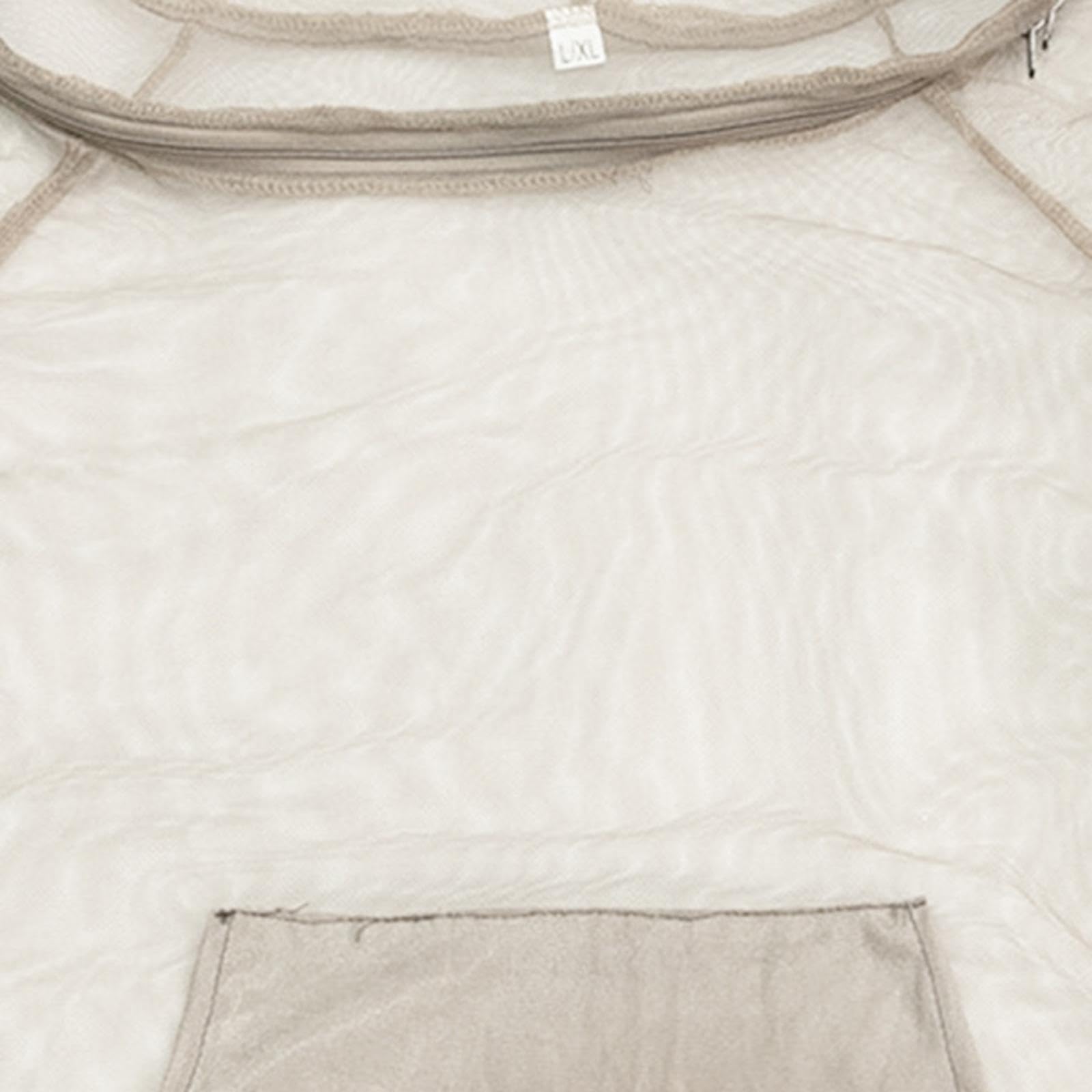 MagiDeal Tuta con zanzariera Tute con Cappuccio in Rete con Cerniera Tuta da Pesca Leggera Tuta da Apicoltura per Adulti Caccia Pesca Uomo Donna Agricoltura