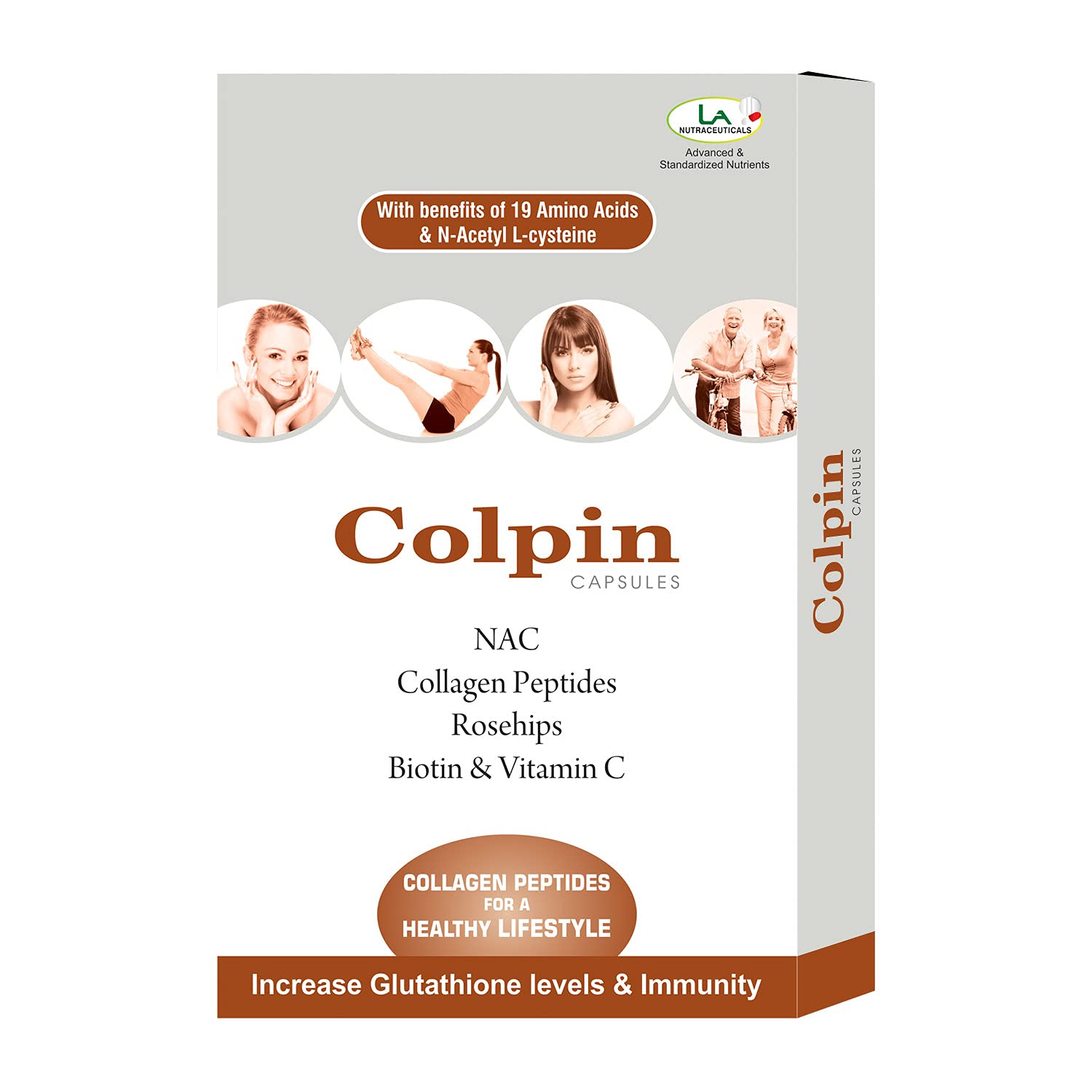 La Nutraceuticals Colpin Capsules (10 Capsules, Pack of 2) Collagen for Brighter & Youthful Skin | Collagen Supplement with Biotin & Vitamin C (B0CQG9PX3F) Amazon Price History, Amazon Price Tracker