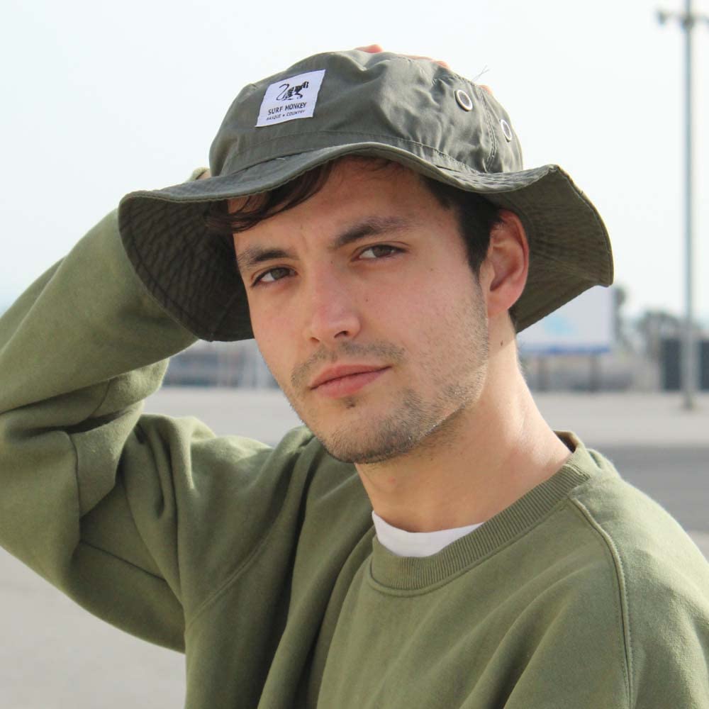 Sombrero de Protección Solar con Visera Flexible Gorro para Hombre/Mujer (UPF 50+) - Boonie Hat - Surf Monkey®