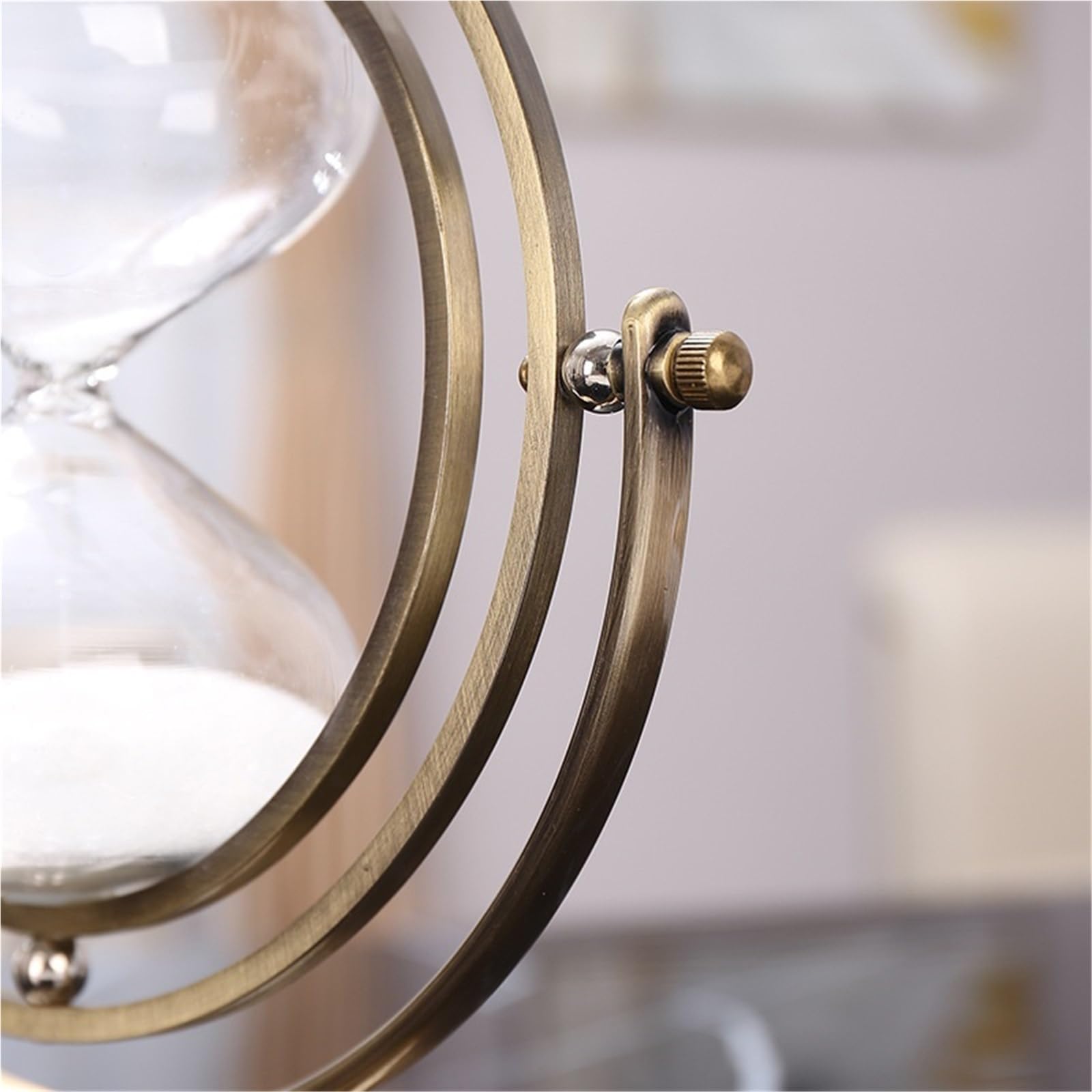 1 Stück rotierende Sanduhr, ästhetische, Vintage-Sanduhr für Hochzeits Dekoration