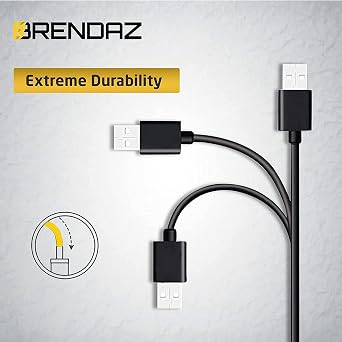 BRENDAZ Mini USB Cable - Compatible with Samson Q2U, Meteor Mic, Go Mic USB Microphones