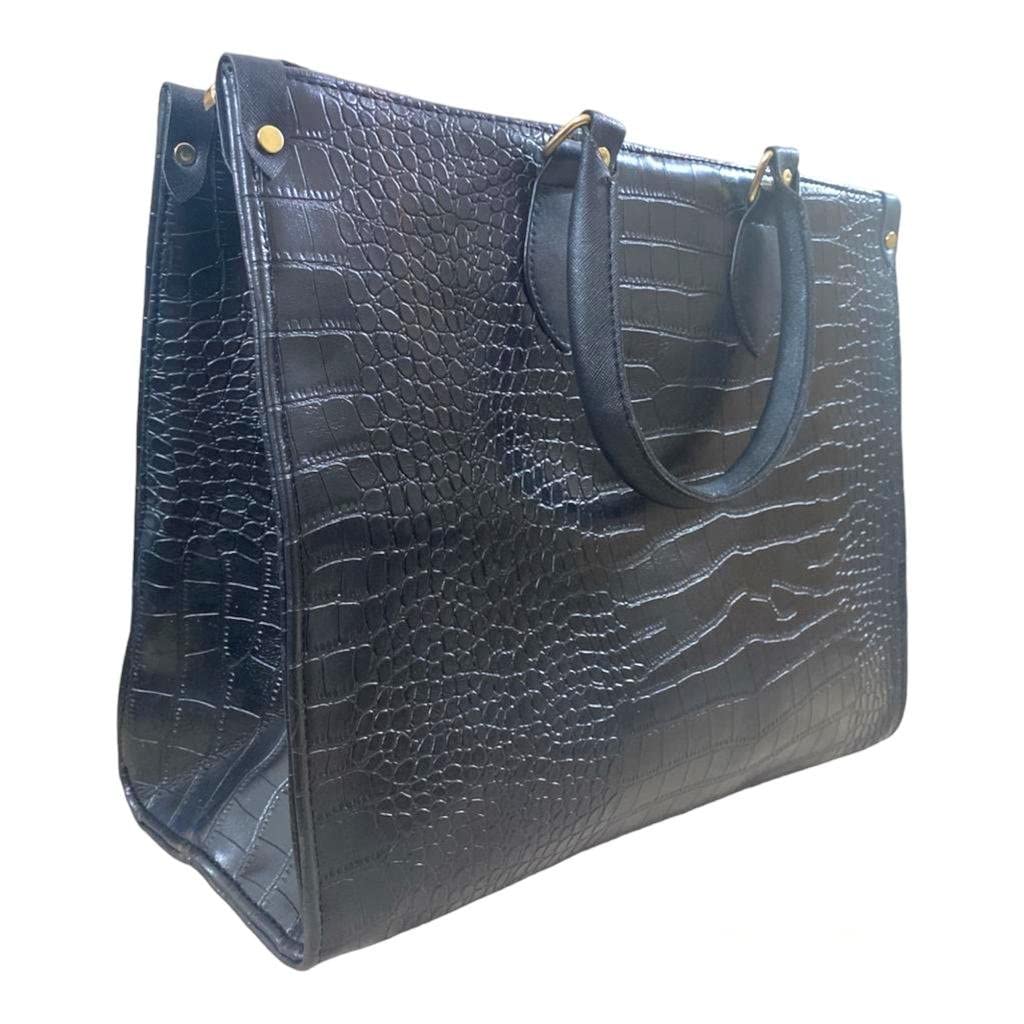 BagsworksWomen Fashion Handbags Tote Purses Shoulder Bags Top Handle Satchel Purse (Black)