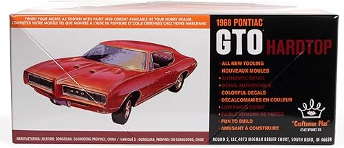 Miniatura 2 de AMT 1968 Pontiac GTO Hardtop Craftsman Plus 1:25 Kit de modelo a escala 1:25