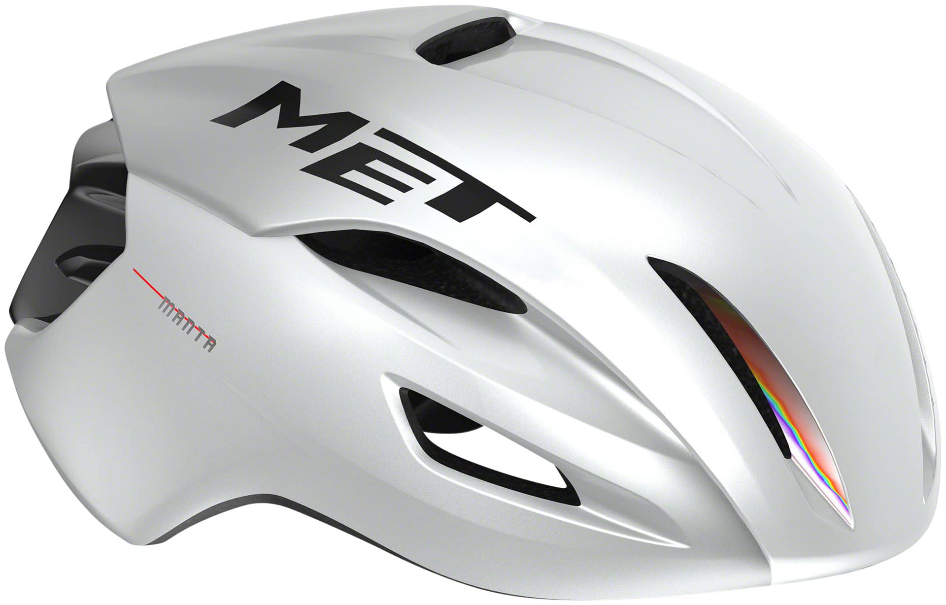 MET Manta MIPS Helmet, White Holographic Glossy, Medium