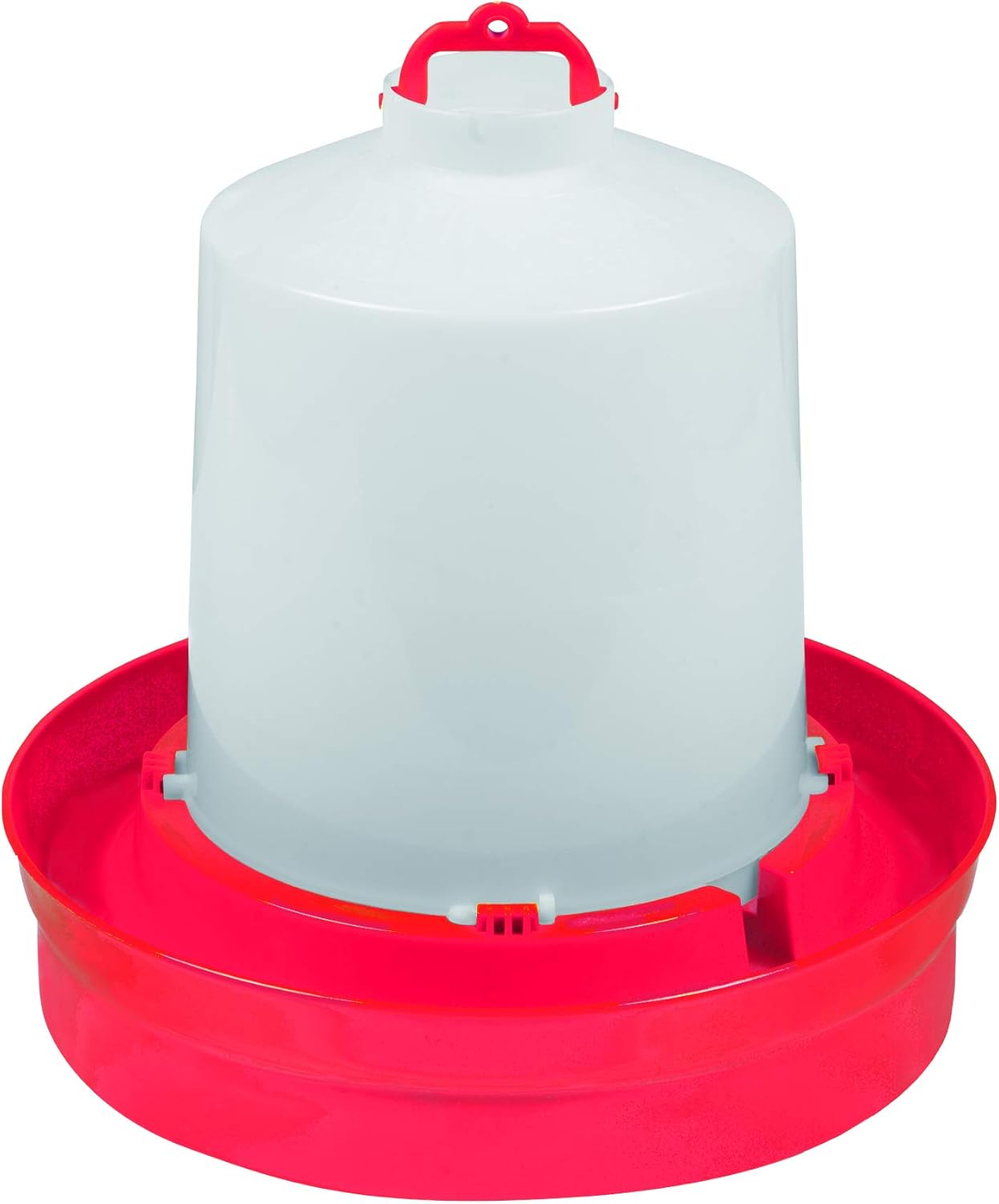 Little Giant® Deep Base Poultry Waterer | Chicken Waterer | Heavy Duty Plastic Water Container for Birds & Chicken | Plastic Stopper for No Leaks | 2 Gallon