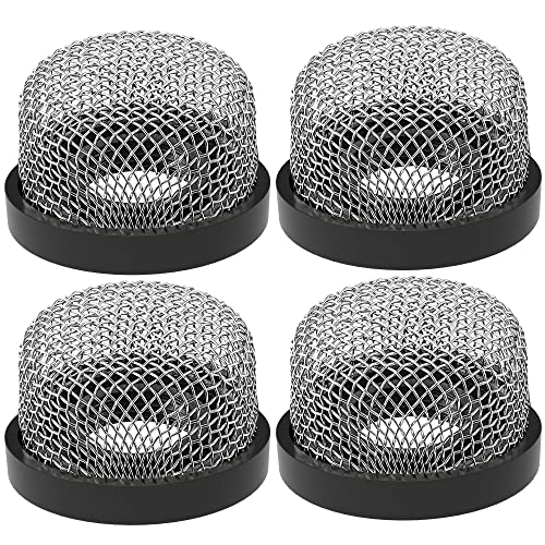 4 Pack 3/4 Inch-14 Stainless Steel Mesh Strainer for Livewell Pumps
