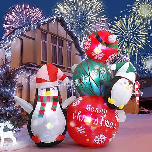 Coikes 195cm/6.4ft Albero di Natale Gonfiabile