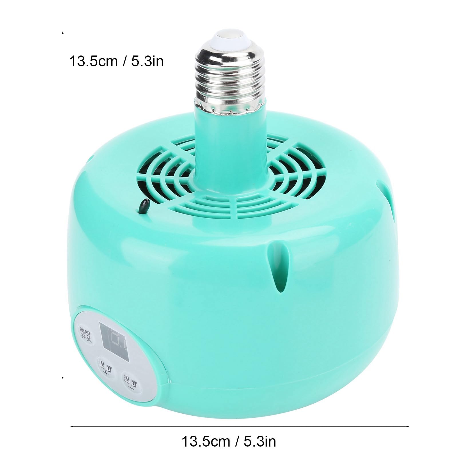 Lámpara de Calor para Ganado, 220V E27 Control Inteligente de Temperatura Calentador de Criadora de Pollitos Termostato de Cultivo Portátil para Reptiles Pato Perro