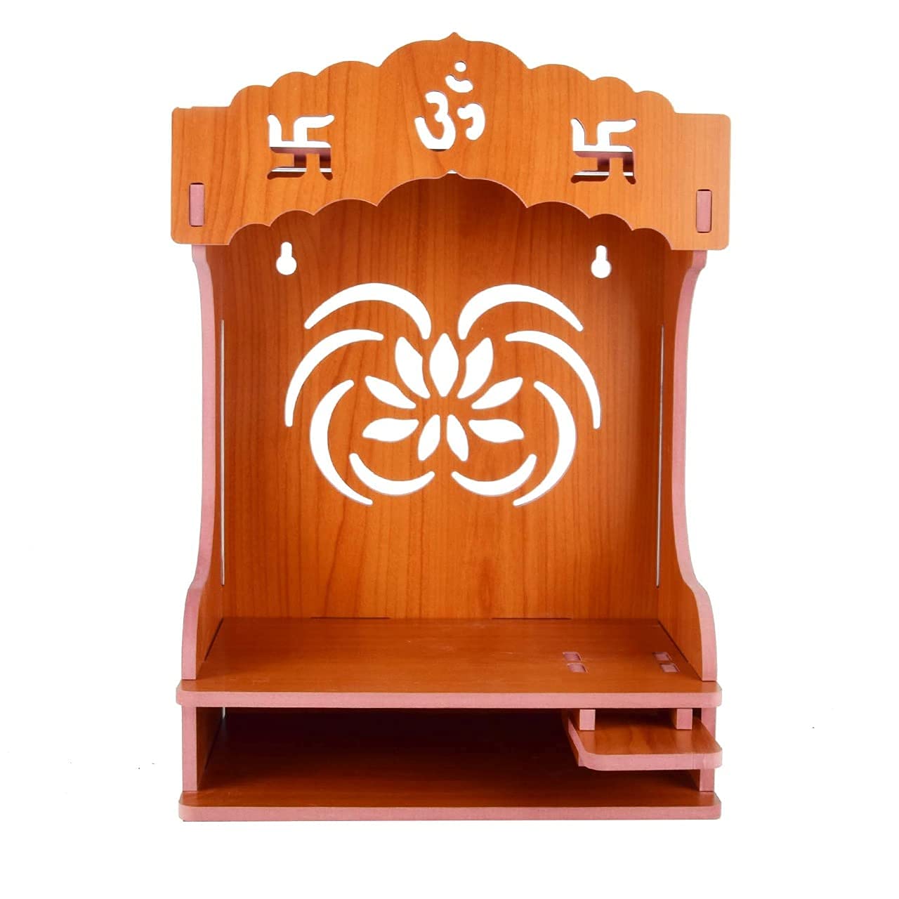 Buy Jecrina Wall Easy Folding Solid MDF Wood Home Temple Wooden Pooja