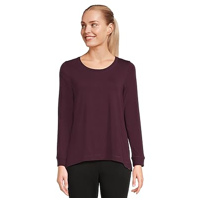 PACT Luxe Stretch Jersey Swing Long Sleeve T Shirts Women